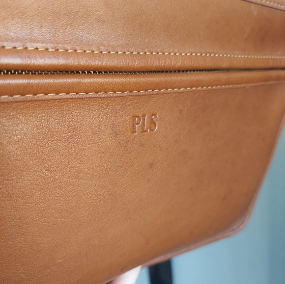 Vintage Coach British Tan Standard Clutch 5140 🤎 READ